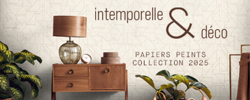 Feuilletez la nouvelle collection de papiers peints Intemporelle et deco 2025